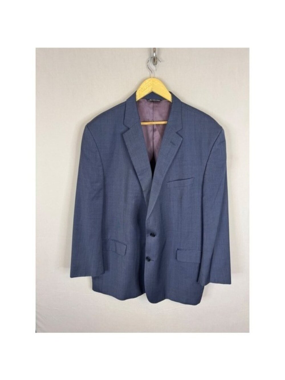 Jack Victor Blue Super 100s Wool Blazer Sport Coat Italy Men 50
